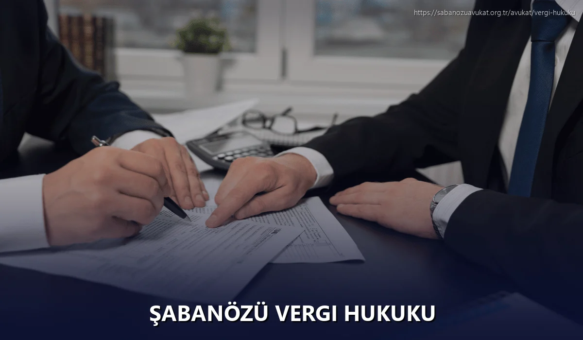 Şabanözü Vergi Hukuku